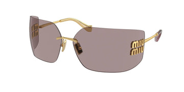 MU Pink/Gold Rimless Sunglasses 80mm