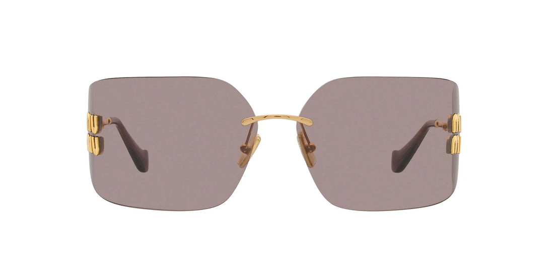 MU Pink/Gold Rimless Sunglasses 80mm