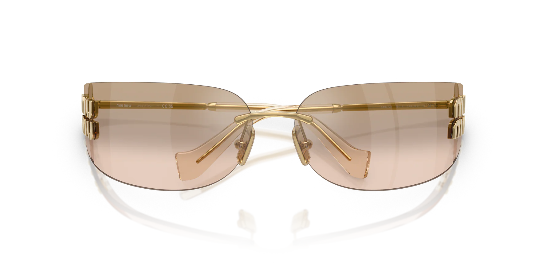 MU Brown/Gold Sunglasses 75mm