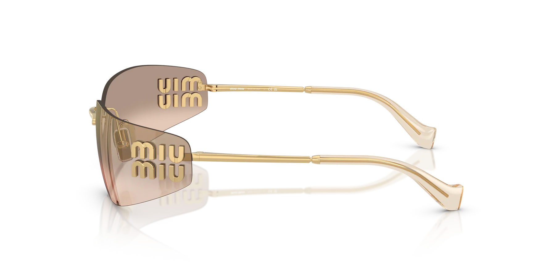 MU Brown/Gold Sunglasses 75mm