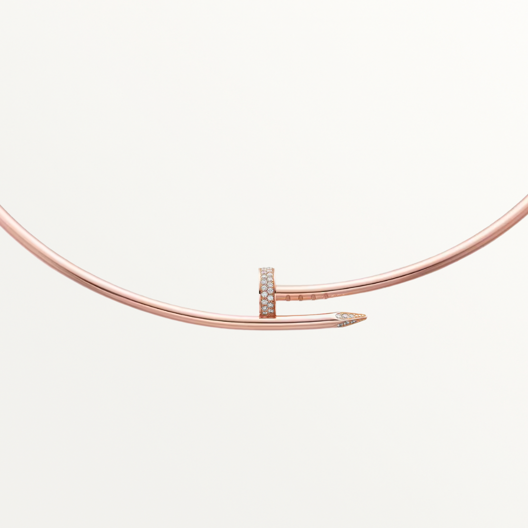 Karti Bangle Necklace Rose Gold
