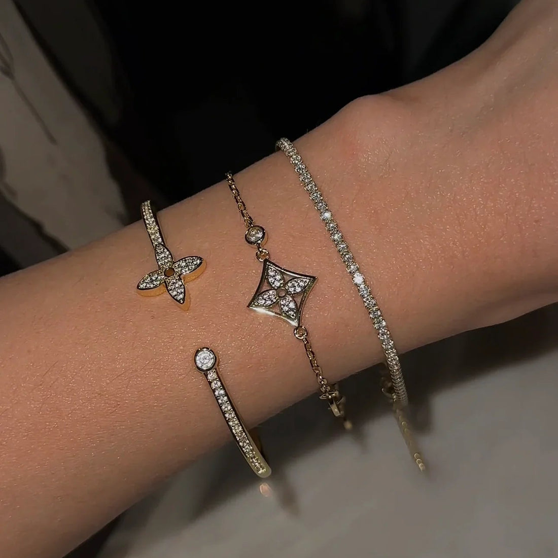 Tiff Tennis Bracelet Gold 2MM