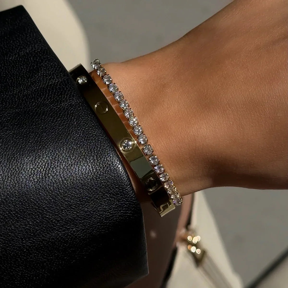 Tiff Tennis Bracelet Gold 3MM