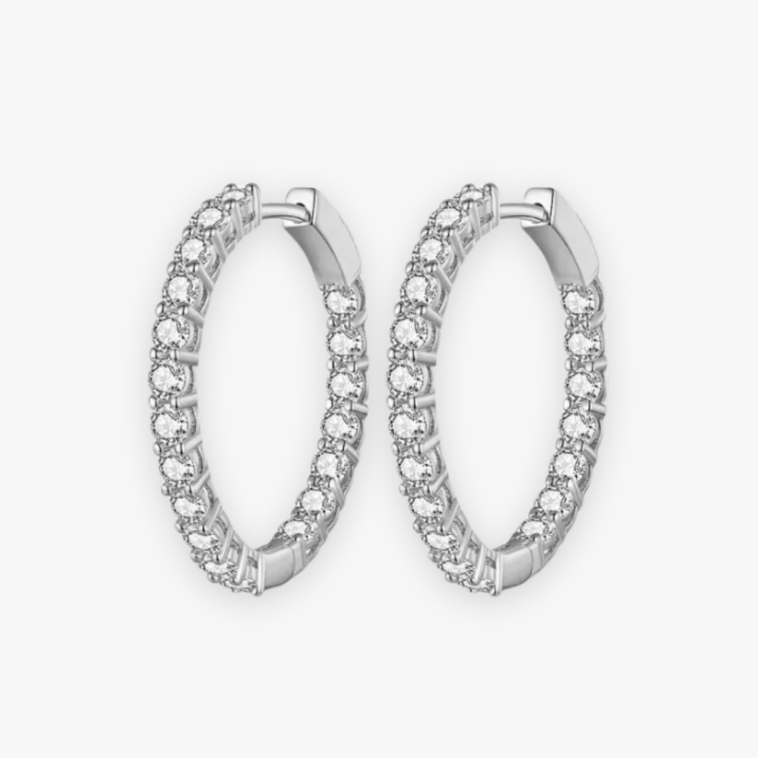 Mylie Hoops Silver