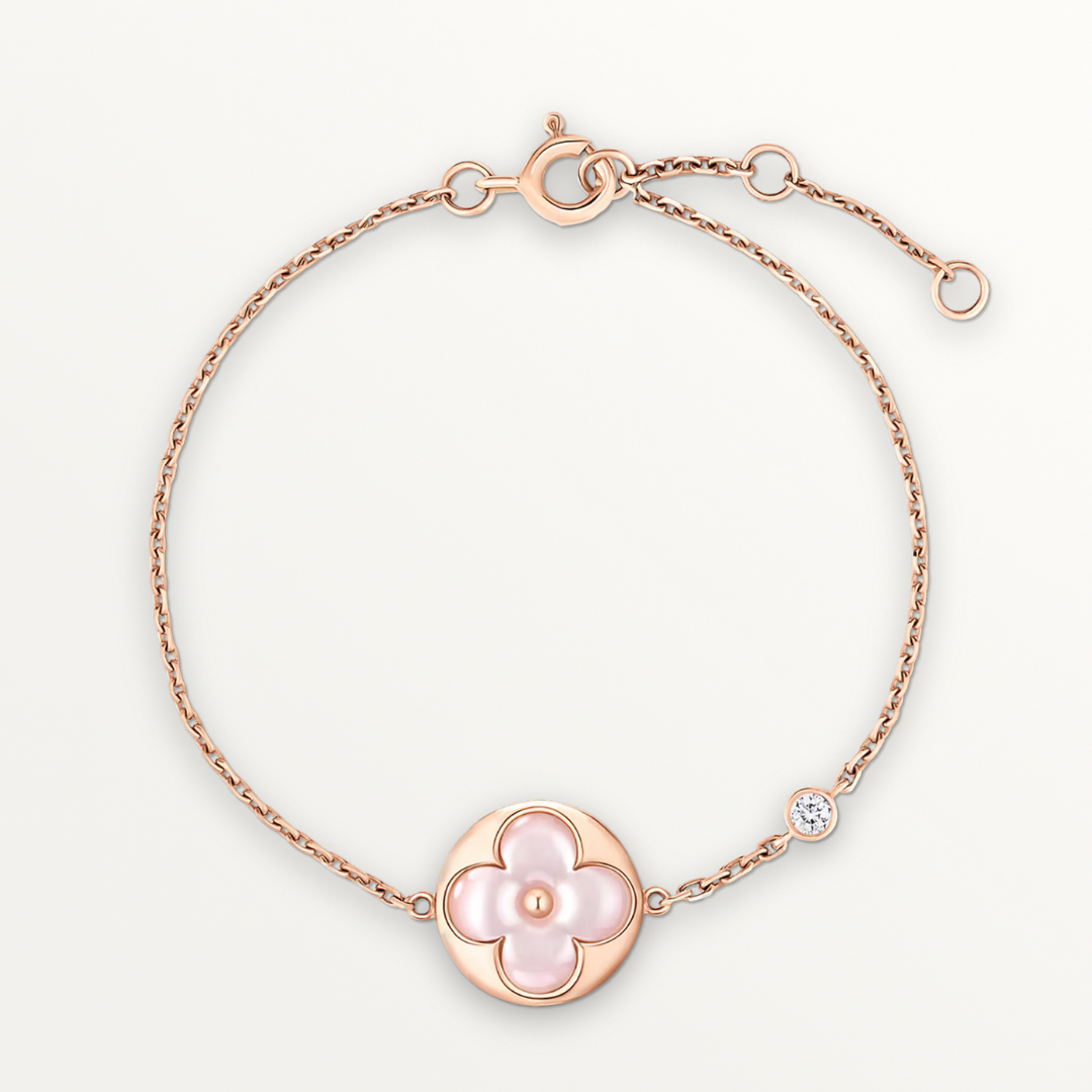 Lilly Flower Bracelet Rose Gold
