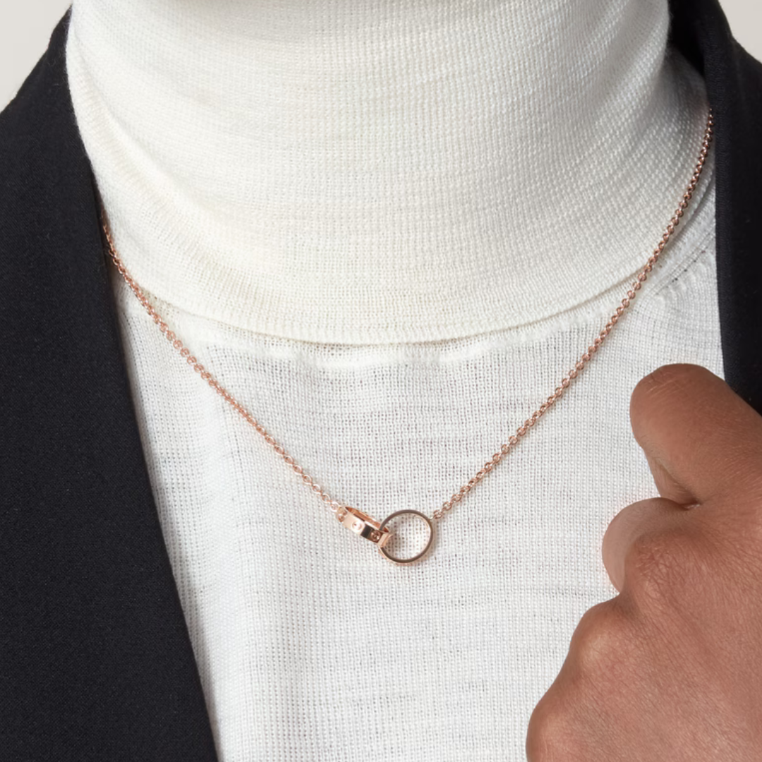 Sera Link Necklace Rose Gold
