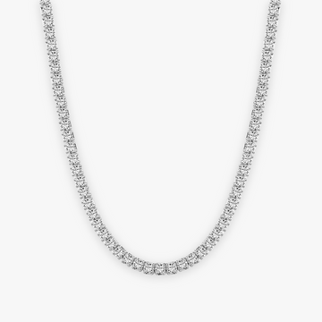 Tiff Tennis Necklace Silver 3MM