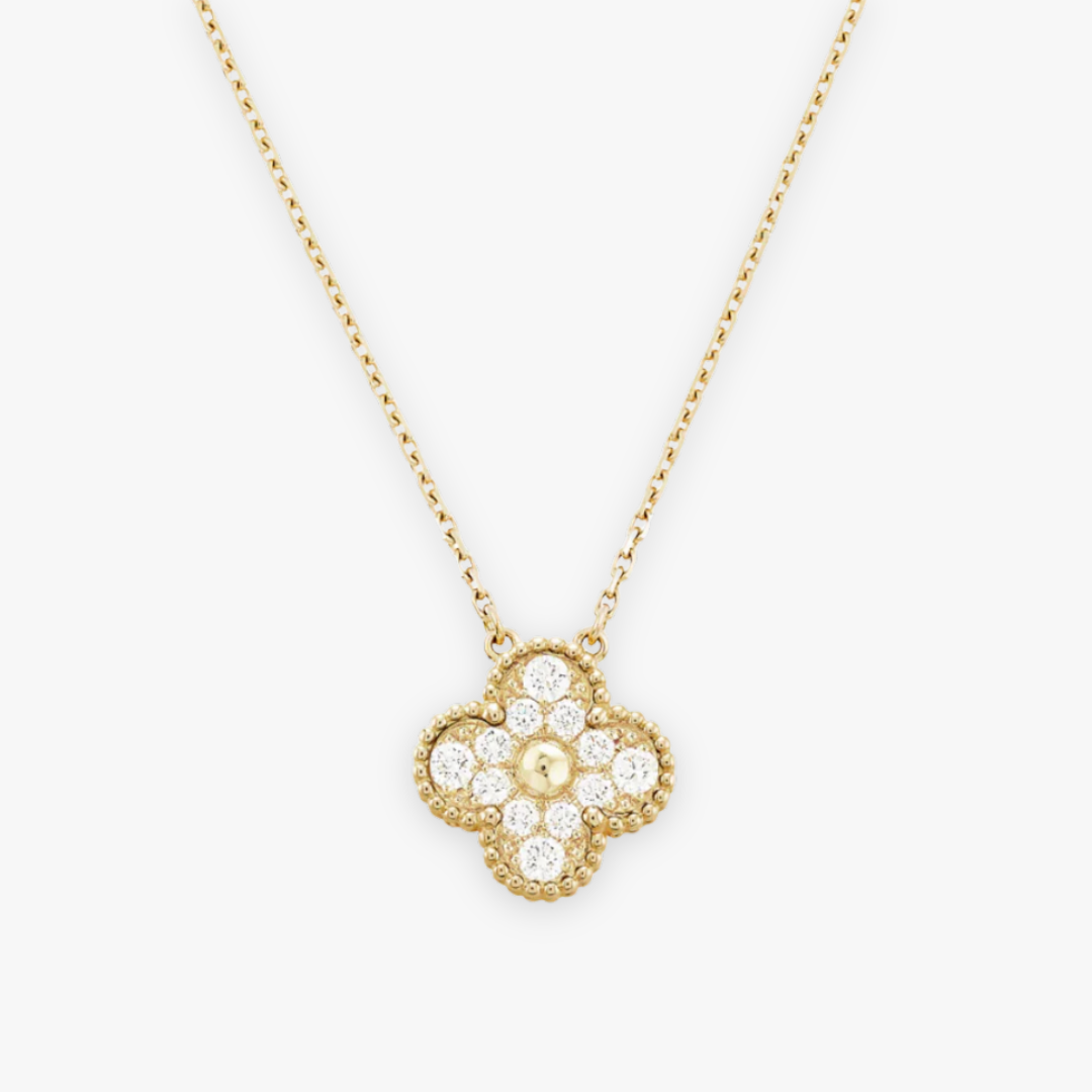 Petal Crystal Necklace