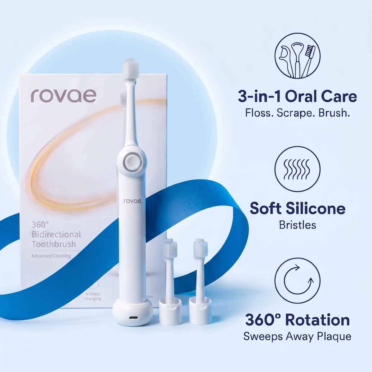 Rovae 3-in-1 Toothbrush