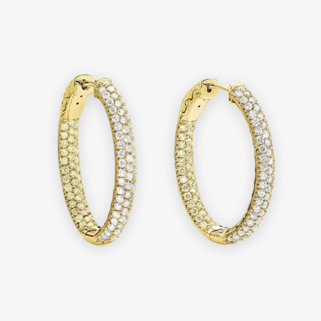 Hailey Hoop Earrings Gold