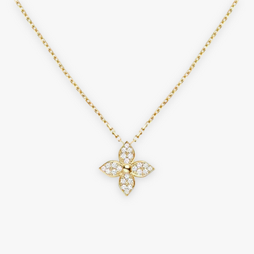 Lilly Star Necklace Gold