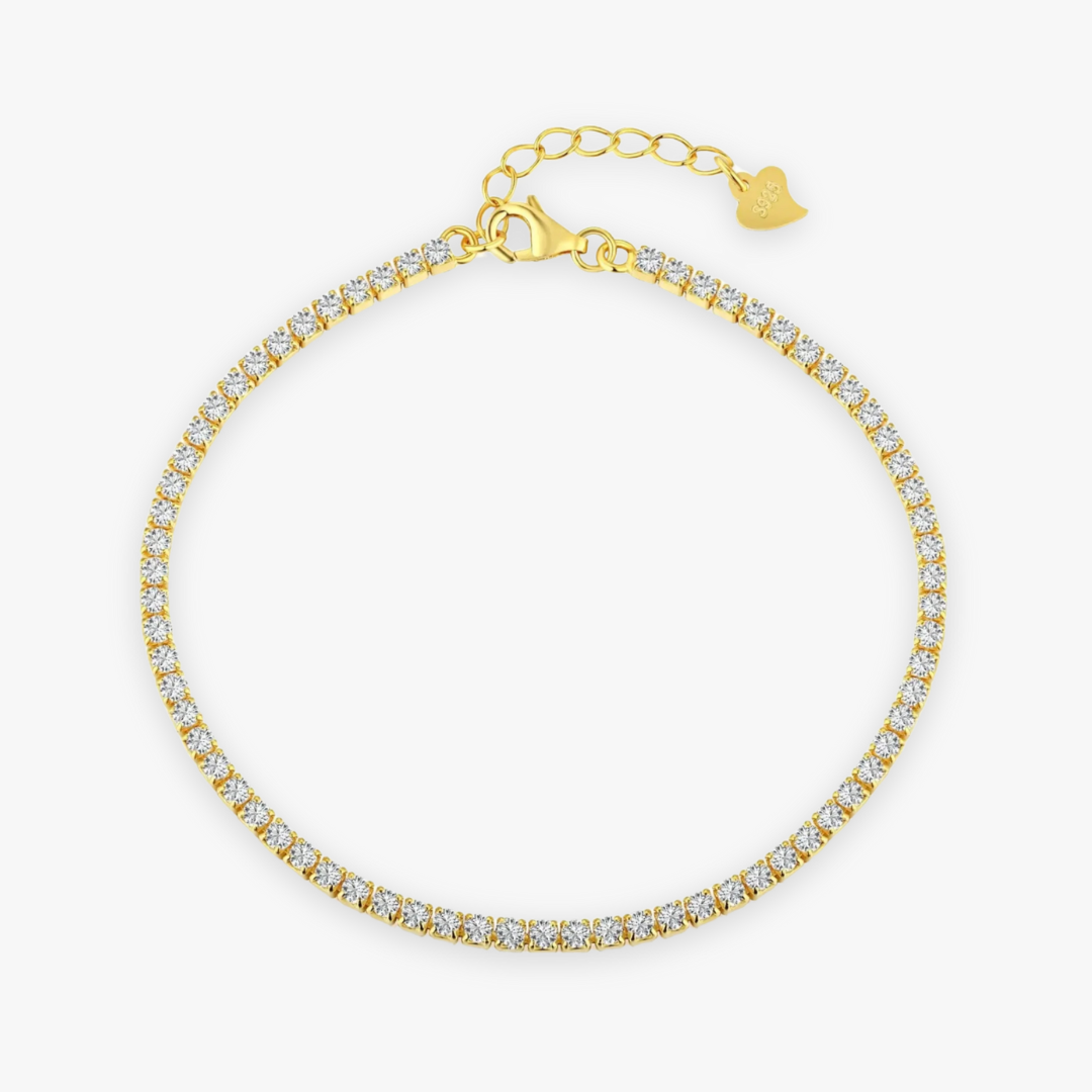 Tiff Tennis Bracelet Gold 2MM