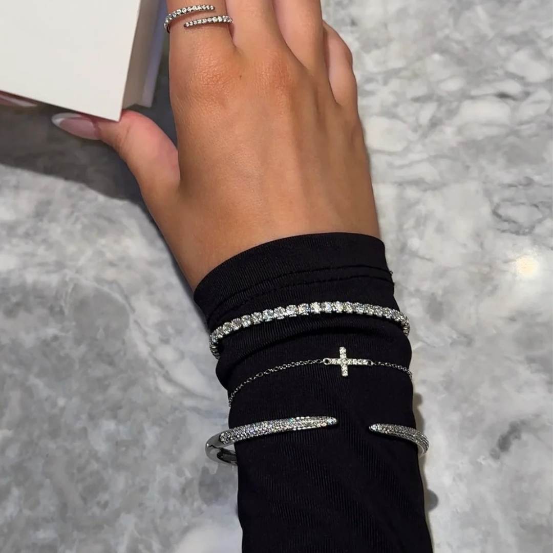 Tiff Tennis Bracelet Sliver 3MM